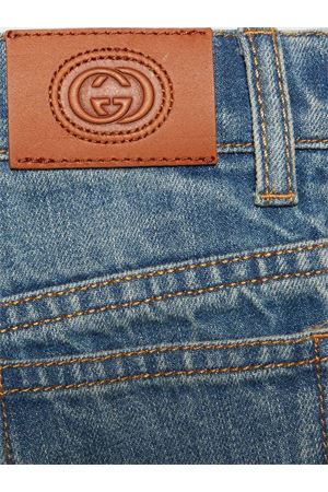 Indigo blue cotton jeans GUCCI KIDS | 740912XDCIT4452